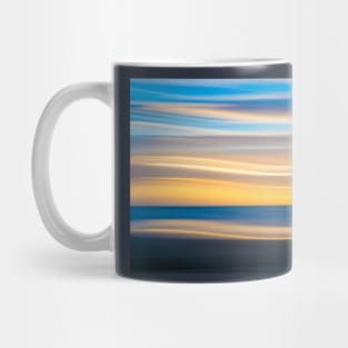 Bright coastal abstract eye-catching wavy pattern Mug